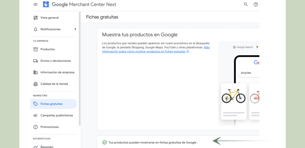 fichas gratuitas de Google