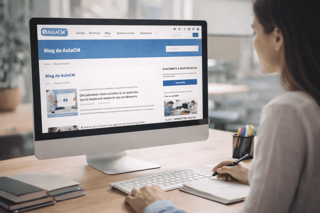 Blog de marketing de aula CM